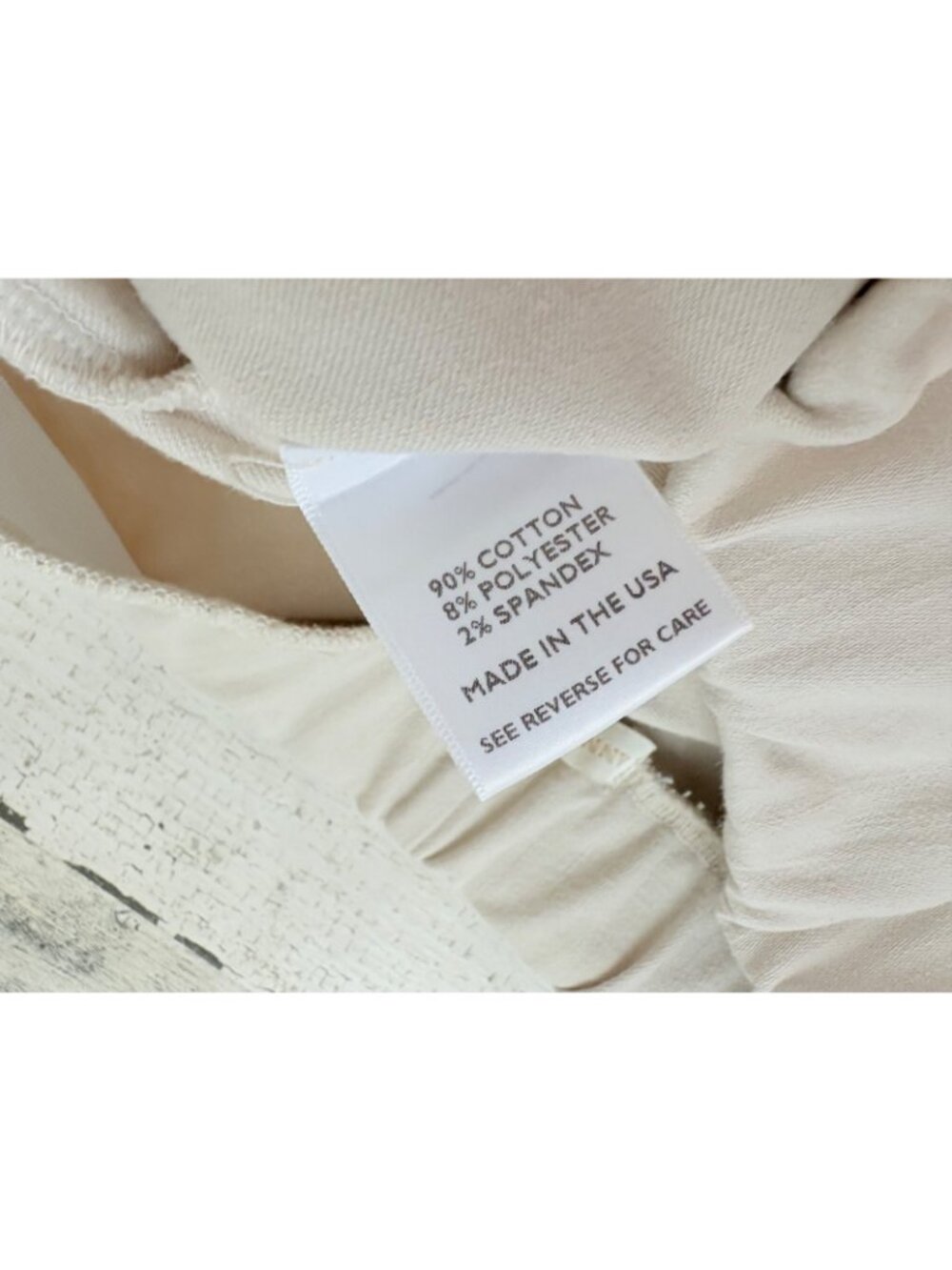 Ann Mashburn Faye Flare Cropped Pants Womens M Khaki Stretch Pants Natural - Picture 6 of 14